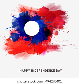 Creative poster or banner for independence day of Laos.
