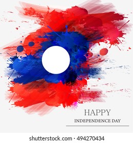 Creative poster or banner for independence day of Laos.