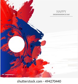 Creative poster or banner for independence day of Laos.