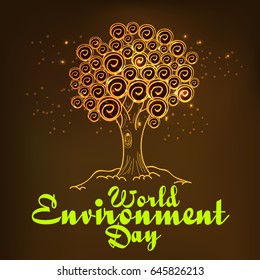 Creative Poster Or Banner Of World Environment Day.
