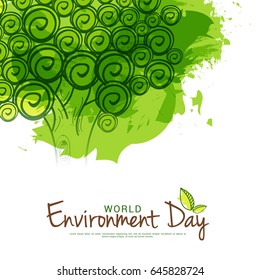 Creative Poster Or Banner Of World Environment Day.