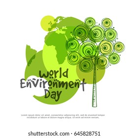 Creative Poster Or Banner Of World Environment Day.