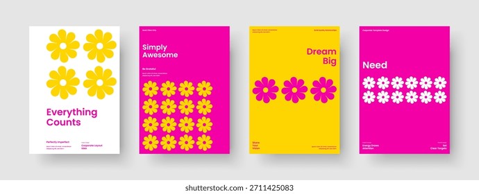Kreatives Posterdesign. Abstraktes Layout für Geschäftspräsentationen. Vorlage für geometrische Berichte. Buchumschlag. Hintergrund. Broschüre. Flyer. Banner. Handzettel Markenidentität. Werbung. Katalog. Journal