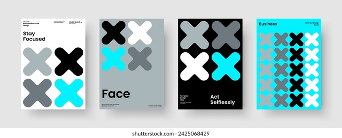Diseño de póster creativo. Diseño de folleto aislado. Plantilla de fondo abstracto. Pancarta. Informe. Portada del libro. Folleto. Presentación empresarial. Handbill. Diario. Publicidad. Boletín informativo. Catálogo