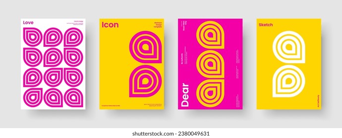 Diseño creativo de afiches. Plantilla de informe aislada. Diseño de volante geométrico. Presentación de negocios. Portada del libro. Folleto. Cartel. Antecedentes. Folleto. Catálogo. Billete. Identidad de marca. Portátil