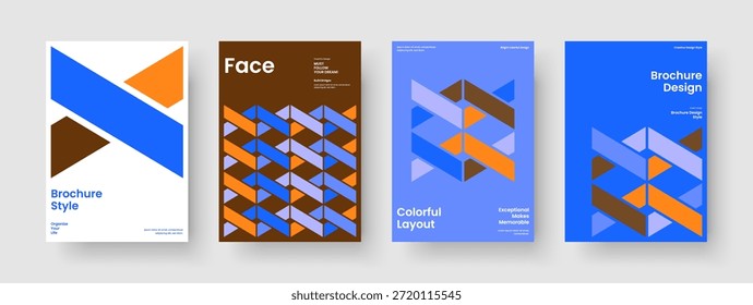 Diseño creativo del cartel. Plantilla moderna de la cubierta del libro. Diseño de volante geométrico. Folleto. Anuncio. Informe. Antecedentes. Presentación de Negocios. Revista. Cuaderno. Cartera. Panfleto. Identidad de marca
