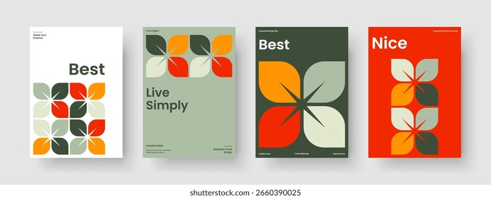 Diseño creativo del cartel. Plantilla de Flyer Moderno. Diseño geométrico de la presentación del negocio. Portada de libro. Antecedentes. Informe. Folleto. Anuncio. Manual. Revista. Publicidad. Catálogo. Folleto. Cuaderno