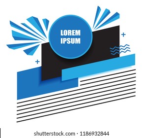 Creative poster design.Modern geometric banner.