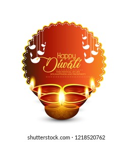 creative poster, greeting card design for festival of diwali celebration. happy diwali