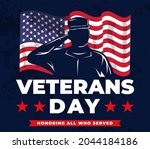 creative poster happy veterans day vector illustration design. 11 november