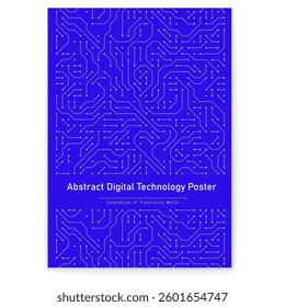 Creative Poster with Innovative High-Tech Digital Design