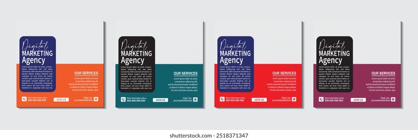 Creative poster instagram post marketing template agency business flyer ad design