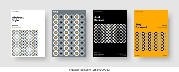 Kreatives Posterlayout. Abstraktes Banner-Design. Moderne Flyer-Vorlage. Buchumschlag. Geschäftspräsentation. Bericht. Broschüre. Hintergrund. Erfassung Portfolio. Broschüre. Packungsbeilage. Markenidentität