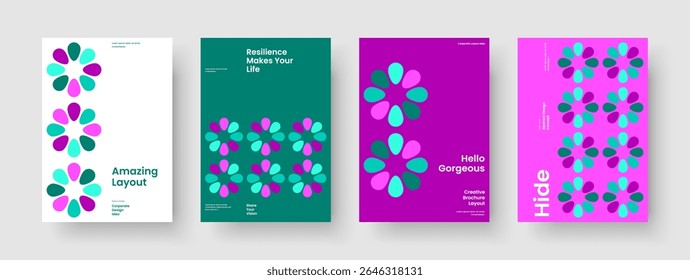 Layout de cartaz criativo. Modelo de Plano de Fundo Geométrico. Design de panfleto isolado. Apresentação de negócios. Capa de Livro. Brochura. Relatório. Faixa. Identidade da marca. Carteira. Folheto informativo. Notebook. Panfleto