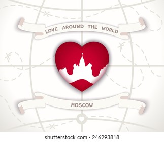 Creative poster - love around the world