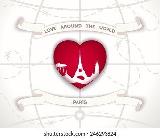 Creative poster - love around the world