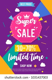 Creative poster sale design template