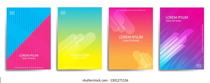 Creative poster set. dynamic shapes on light background. ideal for party, banner, cover, print, promotion, greeting, ad, web, page, header, landing, social media.