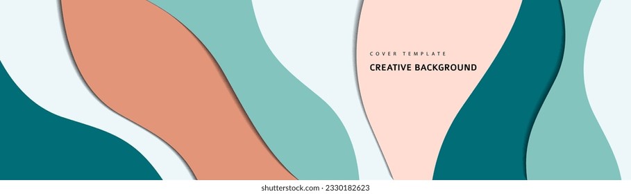 Creative poster style fluid, dynamic wavy colored shapes. Ideal for party, banner, cover, print, promotion, sale, greeting, ad, web, page header landing social media Vector