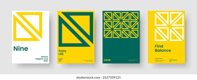Vorlage für kreative Poster. Geometrisches Flyer-Design. Abstraktes Banner-Layout. Geschäftspräsentation. Broschüre. Hintergrund. Buchumschlag. Bericht. Werbung. Broschüre. Newsletter. Notebook. Katalog