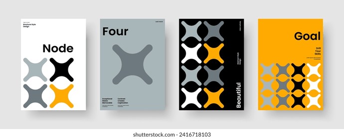 Plantilla de póster creativo. Diseño de informes geométricos. Diseño de volante abstracto. Portada del libro. Folleto. Cartel. Presentación de negocios. Antecedentes. Publicidad. Folleto. Folleto. Cuaderno. Billete