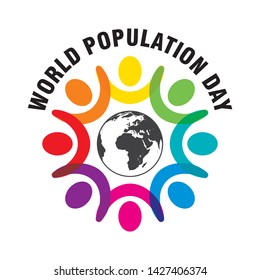 creative poster of world population day design
