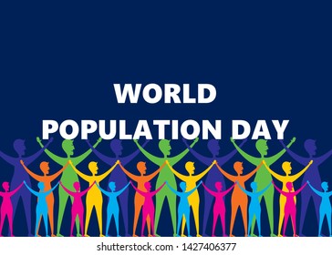 creative poster of world population day design