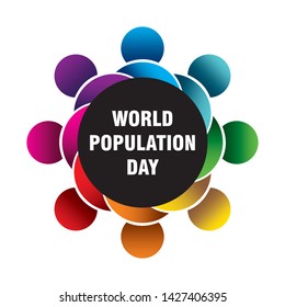 creative poster of world population day design