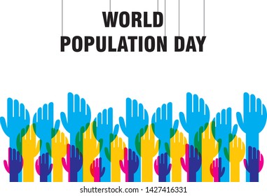 creative poster of world population day design