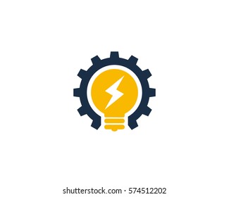 Creative Power Energy Logo Design Element