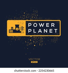 Creative (Power planet) Icon, Vector sign.