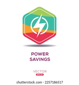 Creative (Power savings) Icon, Vector sign.