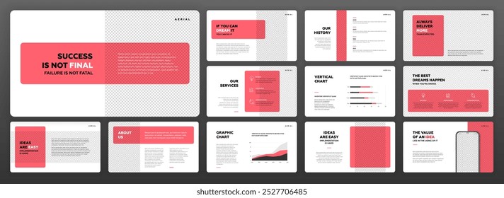 Creative Powerpoint presentation template. Keynote presentation background, brand guidelines, brochure cover design, website slider, proposal, pitch deck, annual report, company profile.