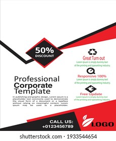 Creative Prefessional Corporate Business Annual Report cover page Flyer