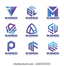 Colecciones de Carta Moderna Digital Creativa Premium, Diseño exclusivo de alta calidad, Plantilla de logotipo mínimo de la agencia comercial creativa Digital Company. Colecciones de letras vectoriales premium.