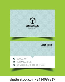 Creative premium double side vector flat business card template design