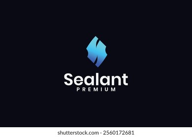 creative premium sealant icon logo vector design template. bold initial S symbol logo design vector inspiration for sealant, sealer, epoxy and waterproofing