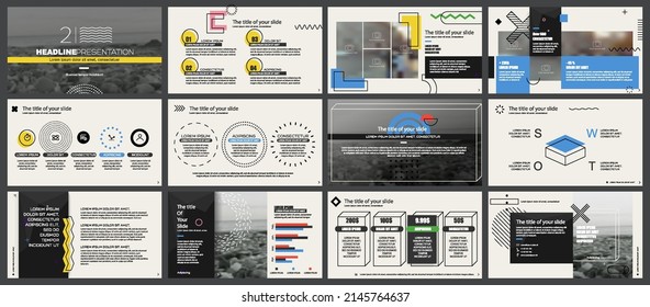 Creative presentation templates elements on a white background. Vector infographics. Use in Presentation, flyer and leaflet, corporate report, marketing, advertising, annual report, banner.