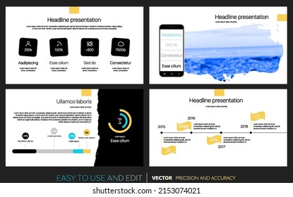 Creative presentation templates elements on a white background. Vector infographics. Use in Presentation, flyer and leaflet, corporate report, marketing, advertising, annual report, banner.