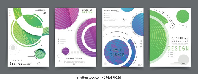 Creative presentation templates. Flat design vector infographic elements for slides, annual report, brochure, flyers, web design and banner