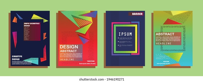 Creative presentation templates. Flat design vector infographic elements for slides, annual report, brochure, flyers, web design and banner