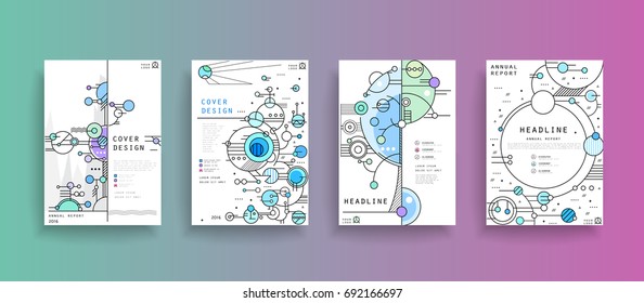 Creative presentation templates. Flat design vector infographic elements for slides, annual report, brochure, flyers, web design and banner