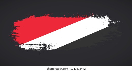 Creative Principality of Sealand country grungy brush flag for national day