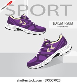 Creative print. Running shoe, sneaker design. training shoes.