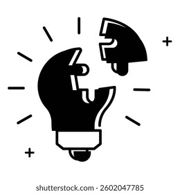 Creative Problem Solving Strategy Vector Icon design