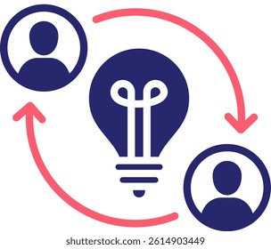 Creative Process Icon Fill Vector Illustration