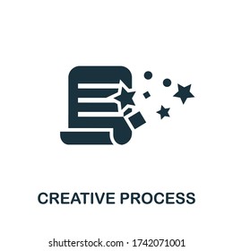 Creative Process icon. Simple illustration from creative package collection. Creative Creative Process icon for web design, templates, infographics and more