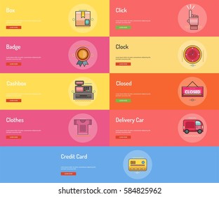 Creative Process Icons Set