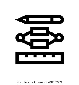 Creative process line icon. Pixel perfect fully editable vector icon suitable for websites, info graphics and print media.