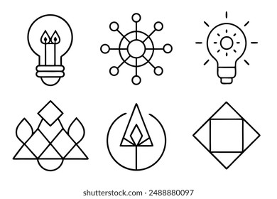 Creative Process Symbol Art Classic Line Art Illustration Ideas Trends